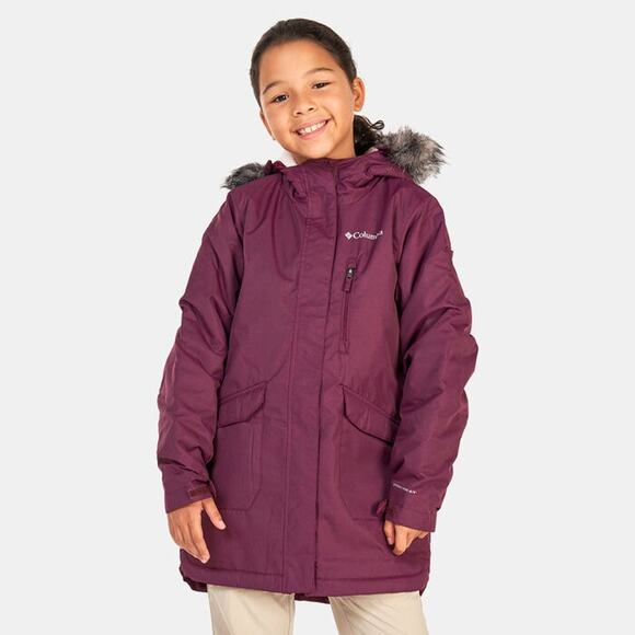 Columbia Girls‎ Purple Suttle Mountain Long Insulated Jacket Size Youth XL - Picture 1 of 6